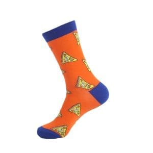 Orange & Blue Pizza Socks